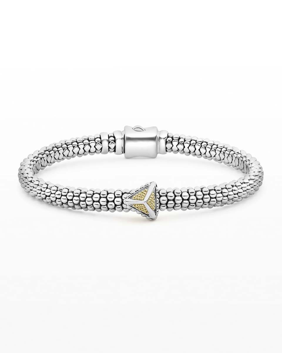 KSL 2-Tone 1-Pyramid Bracelet